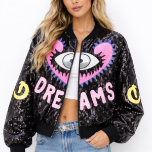 Dreams Sequin Zip-Up Jacket